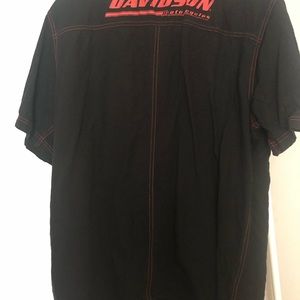 Harley-Davison black and red Shop shirt